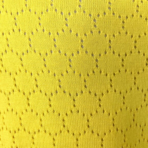 Talbots Cotton Blend Button Up Yellow Cardigan Sz 1X - Picture 9 of 16